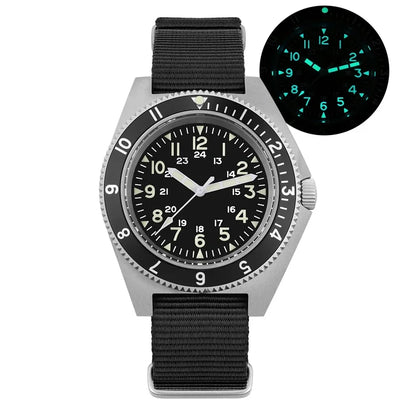 Watchdives WD1972 Men Watch VH31 Sweep Seconds Quartz Movement Sapphire  Stainless Steel Watches Waterproof Luminous Wristwatch