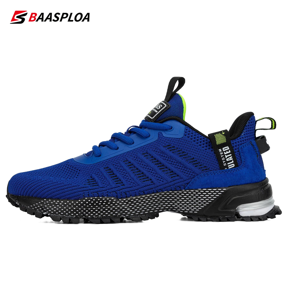 Baasploa – baskets de course pour hommes, grande taille 41-48, nouvelles chaussures de sport en maille respirante, chaussures classiques décontractées, antidérapantes, confortables pour l'extérieur