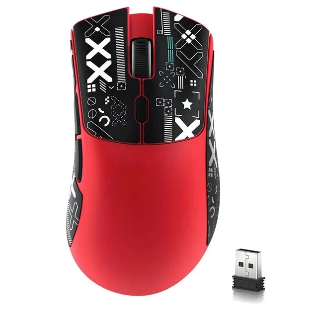 Mouse gaming wireless Attack Shark R1 leggero Bluetooth 2.4G PAW3311 18000DPI ergonomico con macro