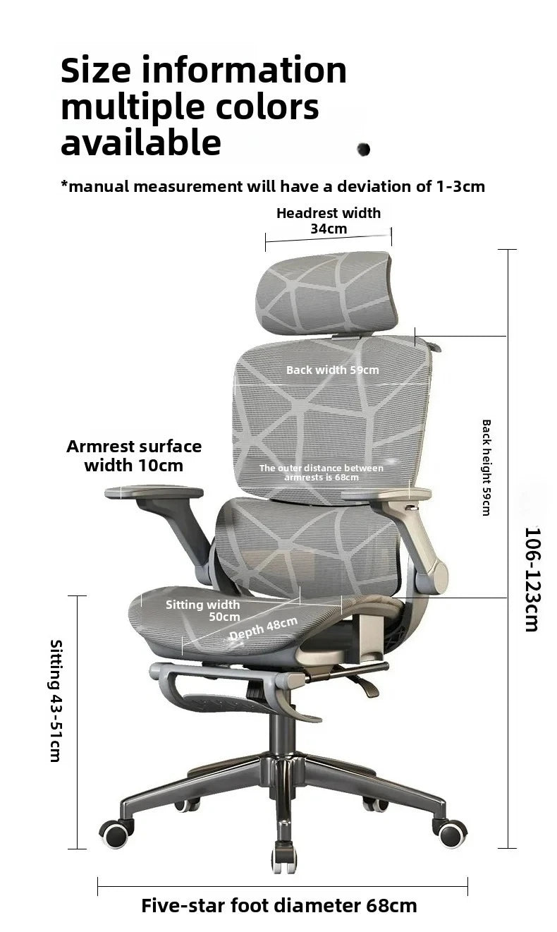 Air Titan Full Mesh Office Computer Gaming Ergonomic Three Zone Lumbar Support Student Desk Chair with Good Ventilation Design