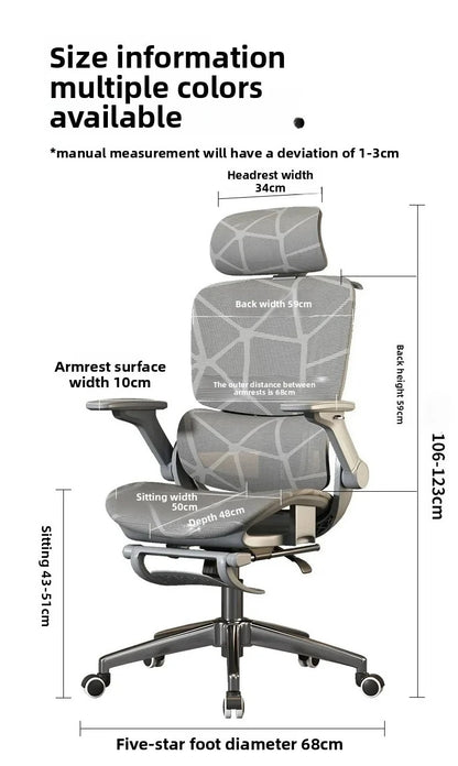Air Titan Full Mesh Office Computer Gaming Ergonomic Three Zone Lumbar Support Student Desk Chair with Good Ventilation Design