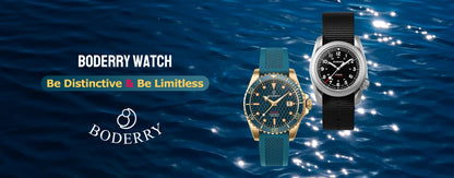 Boderry Field Watch VOYAGER Men's Watches 100M Waterproof Titanium Automatic Luminous For Seiko Movement Wristwatch