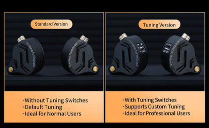 Auricolari IEM KZ ZS12 PRO X con tecnologia ibrida dinamica e armatura bilanciata, upgrade HiFi bassi, cuffie in-ear con cavo tuning
