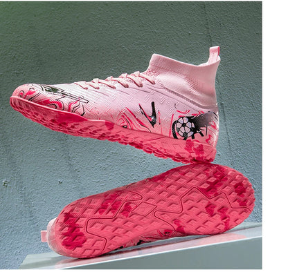 Men Professional Football Shoes Society Cleats Soccer Shoes Original Indoor Football Field Boots Grass Training TF/FG Sneakers