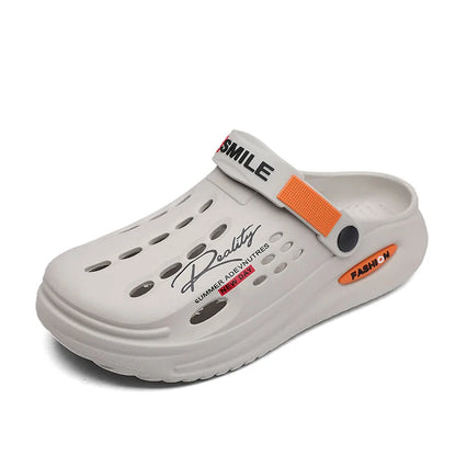 Sandales d'été pour hommes, pantoufles décontractées massantes, claquettes antidérapantes, sandales pour hommes, chaussures de plage à trous pour intérieur et extérieur, grandes tailles