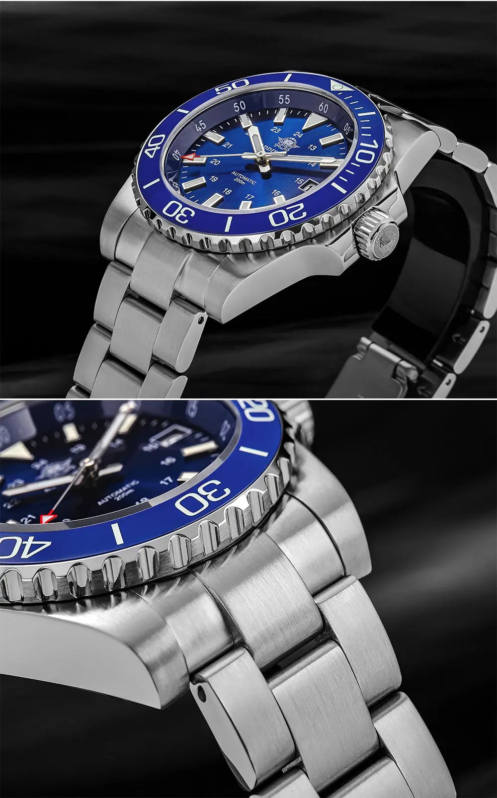 ADDIESDIVE Men Luxury Watch Sapphire Crystal Ceramic Ring 20Bar Diving Luminous Automatic Mechanical Watch Exquisite Gift Clock