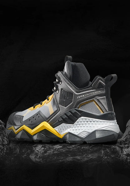 Rax Men's Waterproof Hiking Shoes Breathable Hiking Boots Outdoor Trekking Boots Sports Sneakers Tactical Shoes