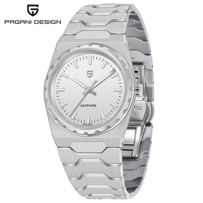 PAGANI DESIGN 2026 New Thin 7mm Fashion Men's Quartz Watch 10Bar Waterproof Stainless Steel Sapphire C3 Upgrade V2 reloj hombre