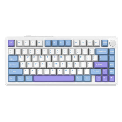 Teclado mecánico ATTACK SHARK X85 trimodo Gasket 75% con perilla CNC, acolchado de 5 capas, hot-swap, retroiluminación RGB y NKRO
