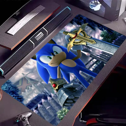 Keyboard Pad Padding Mat Anime Sonic The Hedgehog Mouse Mat Desk Mat With Pad Gaming Accessories Prime Gaming XXL