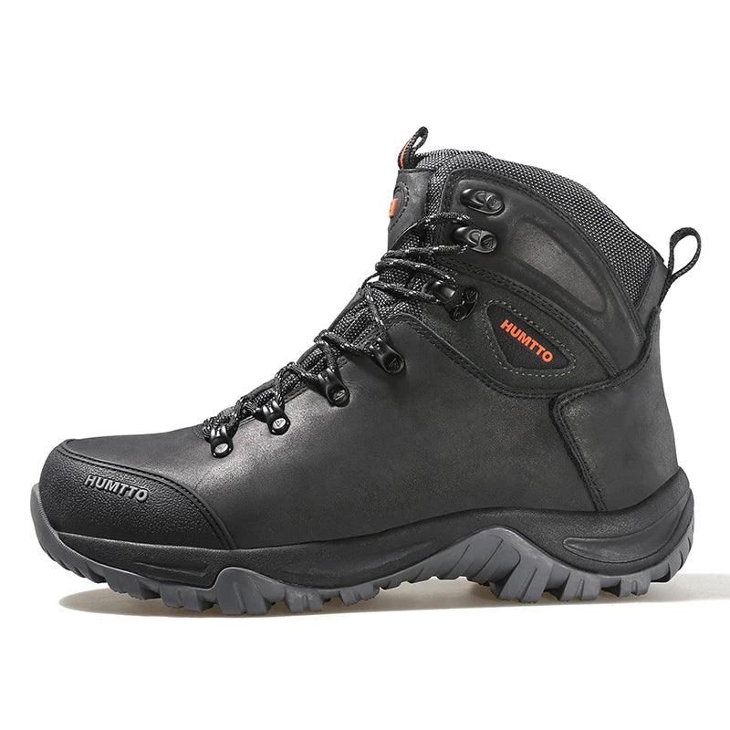HUMTTO Hiking Shoes Men's Waterproof Hunting Boots Tactical Desert Combat Ankle Trekking Boots Male Women Warm Leather Sneakers