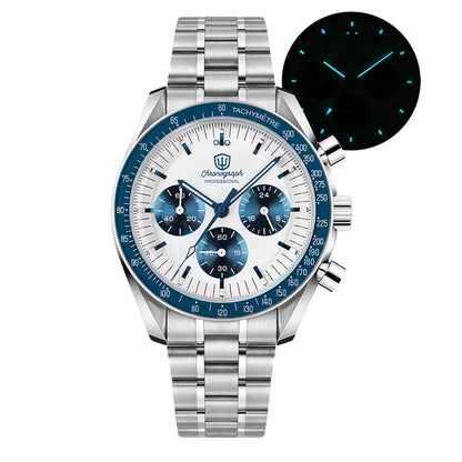 Relógio Masculino Watchdives New Wd1863 Quartz VK63 Chronograph, Safira Abaulada, Impermeável, 39Mm, Aço, Marca Premium, Luxo Business