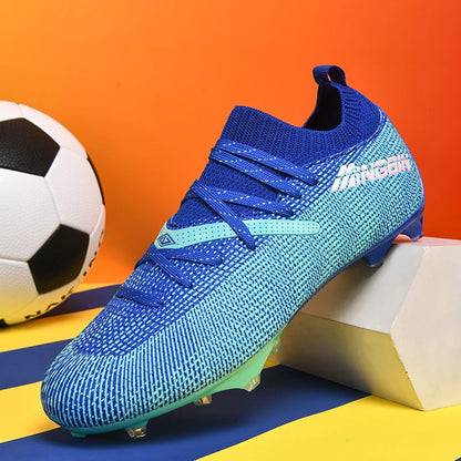 Botas de fútbol de césped profesionales para hombre, botines de fútbol con malla transpirable, zapatillas de fútbol juveniles antideslizantes, sneakers masculinas Society Chuteira