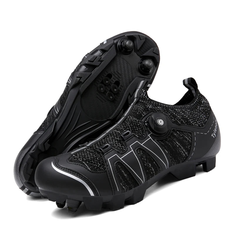 Mountain Bike Shoes Men's Cycling Shoes Quick Ratchet Buckle Compatible with SPD System Pedal for Indoor Outdoor Women MTB Shoes