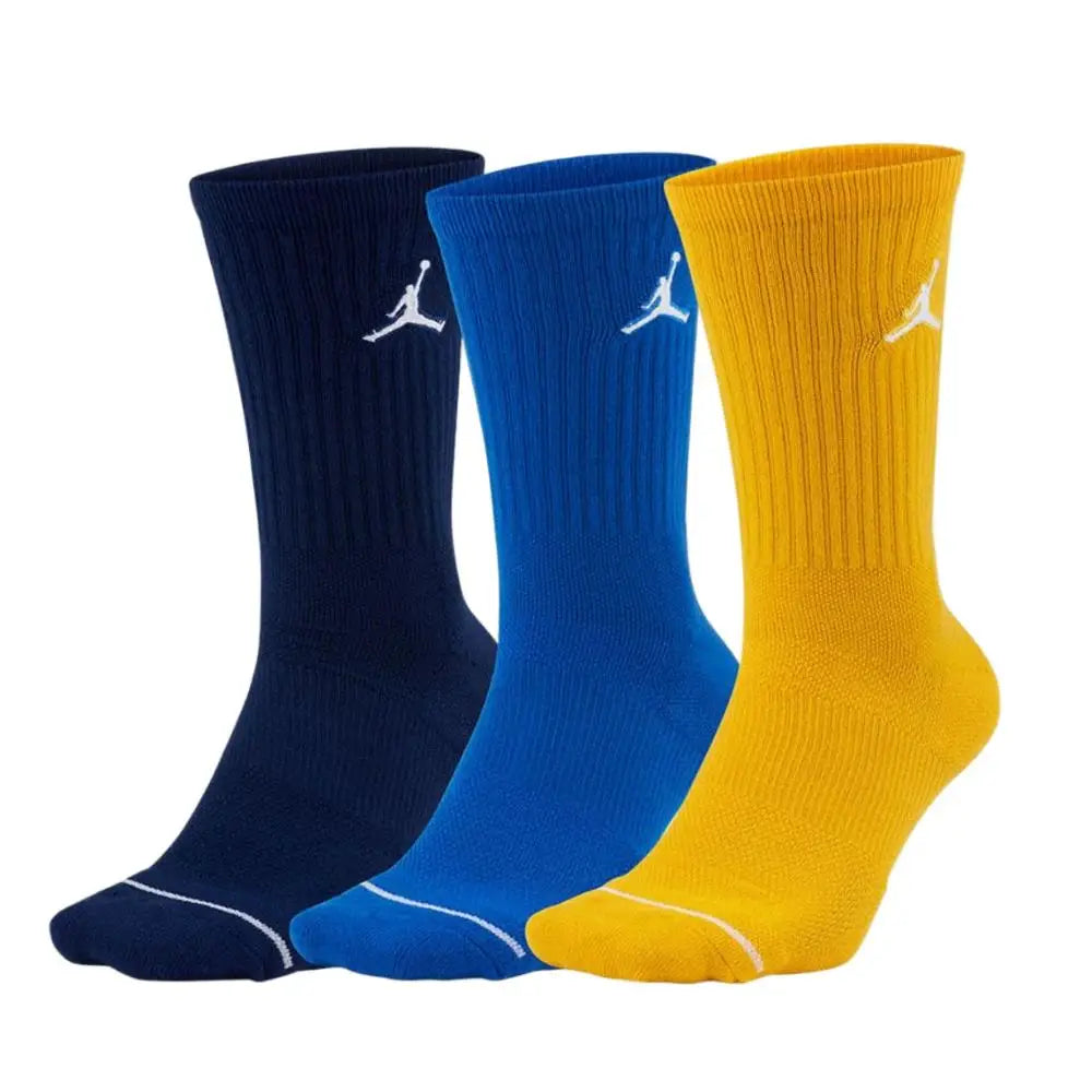 Chaussettes de sport Nike Air Jordan pour homme et femme, montant jusqu'aux genoux, lot de 3, chaussettes de basket-ball confortables et respirantes SX5544-017