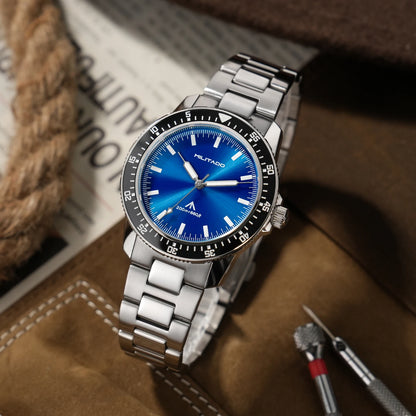 MILITADO ML25 Quartz Dive Watch VH31 Sweep Second Sapphire Crystal 200M Waterproof BGW9 Lume Ceramic Bezel Men Watch
