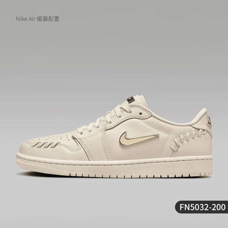 Nike Authentic Air Jordan 1 MM Low Small Gold Hook Women's Sneakers FN5032-200
