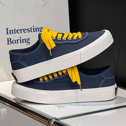 Hot Sale Men's Sports Casual Shoes Hot-Selling Male Skateboard Footwear Fashion Sneakers Daily Male Walking Shoes Canvas Flats