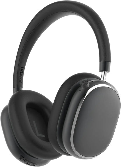 Hybrid Active Noise Cancelling Headphones with Knob Control 65H Playtime Over Ear Headphones Wireless Bluetooth 6.0 Hi-Res Audio