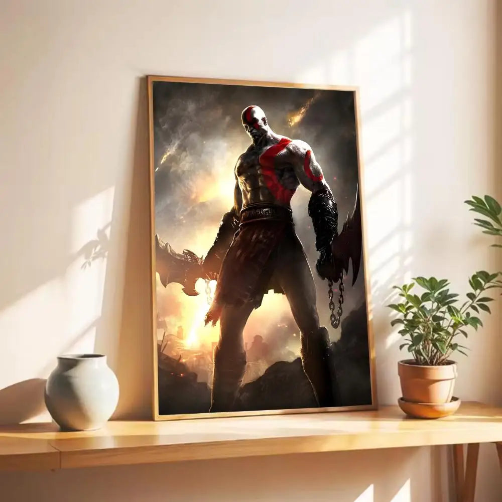 Game G-God of War Poster Wall Art Print Poster Decorative Mural Home Decor Gift Unframed