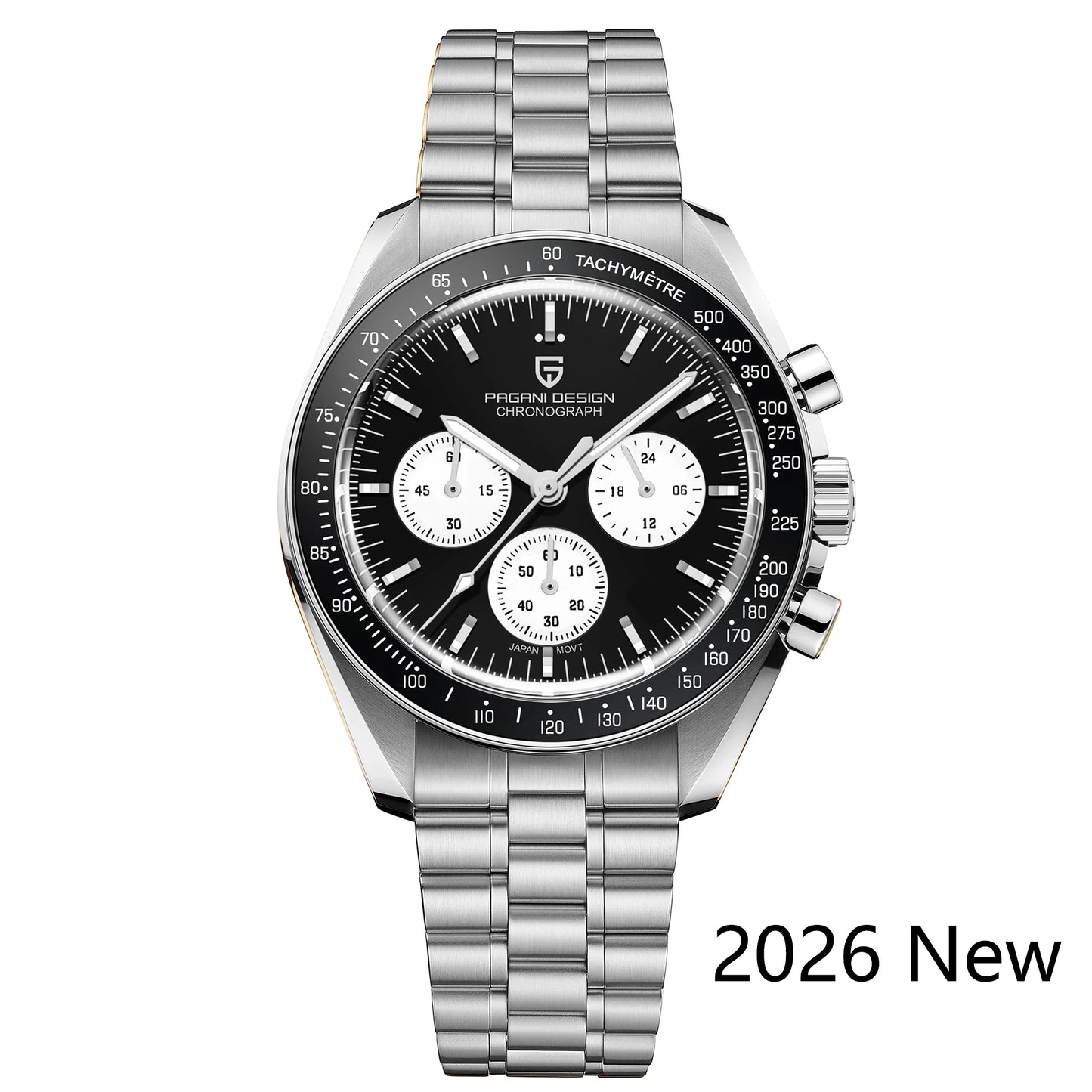 PAGANI DESIGN 2026 New Meteorite pattern dial Luxury Quartz Watch For Men Speed Sport Chronograph AR Sapphire crystal Wristwatch