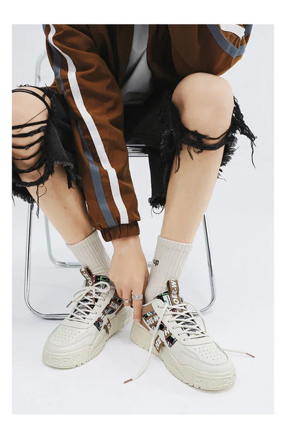 New Skateboard Men's Shoes Summer Sneakers Leather Casual Fashion Outdoor Running Sports Hiking Tennis Platform Designer Luxury