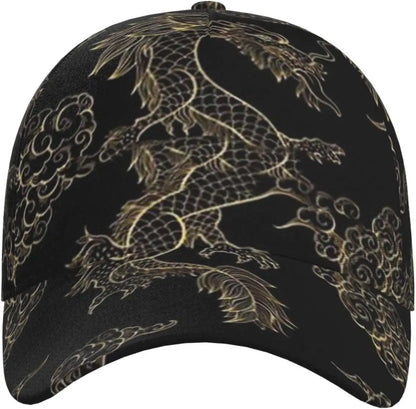 Casquette Snapback Dragon - Casquettes de baseball pour hommes - Casquette de soleil pour hommes - Casquette Trucker ajustable et tendance pour femmes et hommes