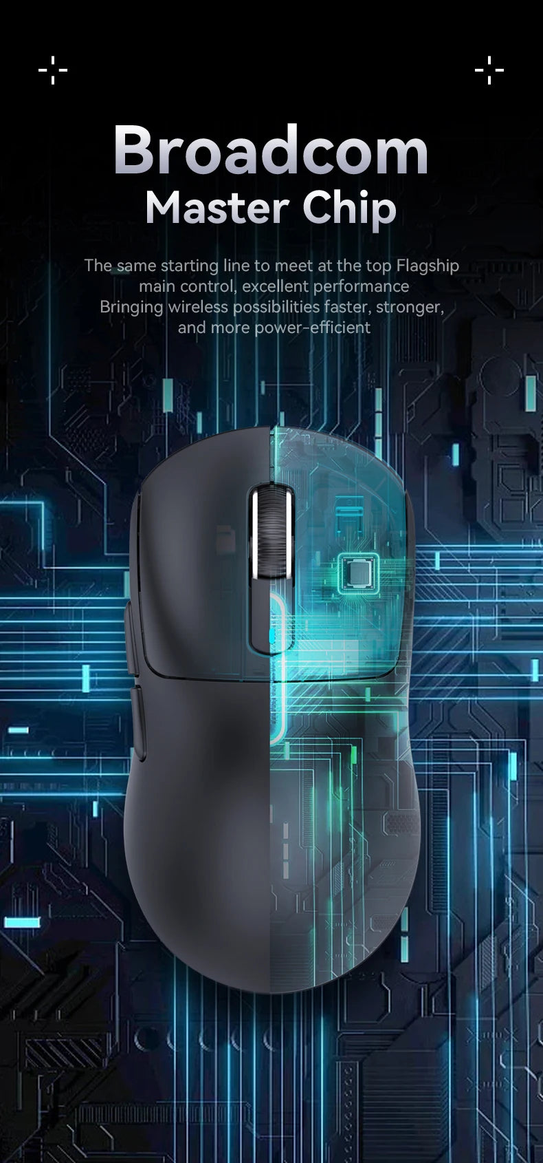 Mouse gaming wireless ATTACK SHARK X3/X3PRO 4K/8K, 26K DPI, tri-mode (cablato/2.4GHz/BT5.2), leggero, sensore PAW3395 per gamer
