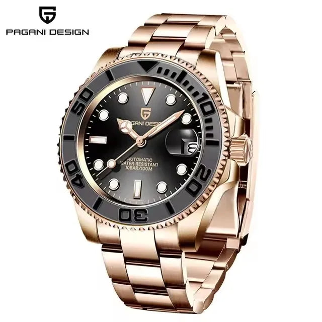 PAGANI DESIGN V2 Japan Movement 40MM Luxury Men's Mechanical Watch Sapphire Glass Ceramic Bezel Automatic Diving Watches for Men