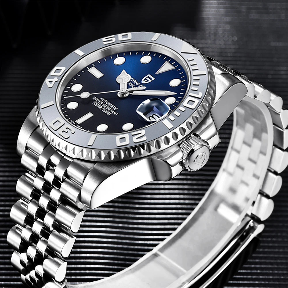 PAGANI DESIGN V2 Japan Movement 40MM Luxury Men's Mechanical Watch Sapphire Glass Ceramic Bezel Automatic Diving Watches for Men