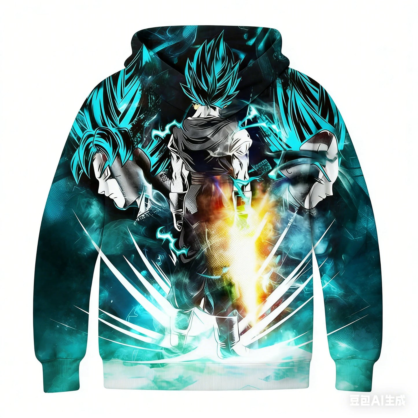 2025 Hot Sale Trend Hip-Hop Hooded Sweatshirt Kids Adults Dragon Ball Battle Suit 3D Print Hoodie Sports Sweatshirt Top Clothing
