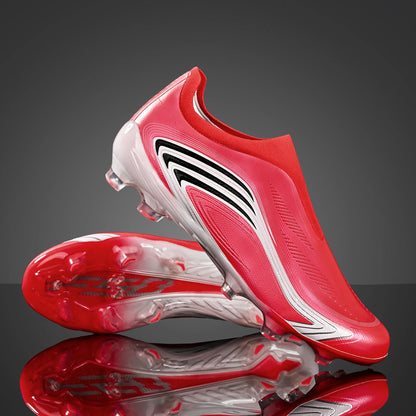 Chaussures de football pour hommes, modèle AG FG, crampons longs améliorés pour une meilleure adhérence, doublure absorbant la transpiration, crampons unisexes pour l’entraînement sur gazon, destinés aux joueurs amate