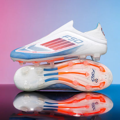 Chaussures de football pour hommes, crampons d'entraînement, chaussures de soccer FG ultralégères et respirantes, livraison directe, crampons longs pour matchs sportifs, baskets d'intérieur