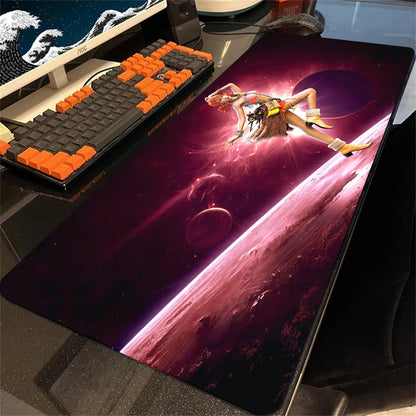 Mousepad Final Fantasy Mouse Pad Gamer Office Accessories for Big Desk Mat Gaming Keyboard Mats Xxl Large Mause Carpet 900x400mm