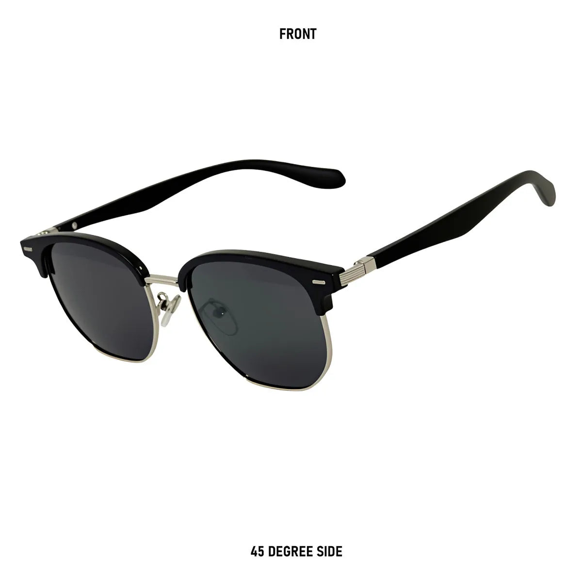Polarized Sunglass Men Lenses Semi Rimless Vintage Retro Sunglasses Women Trendy Vacation Fashion Glasses Gafas De Sol Hombre
