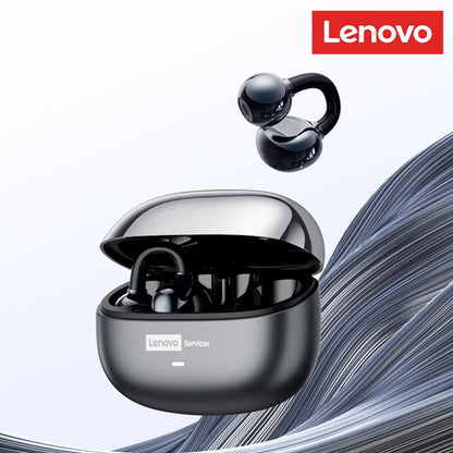 Auriculares Lenovo LE302 inalámbricos Bluetooth 6.0, batería de larga duración, clip deportivo para la oreja, estéreo HIFI con cancelación de ruido