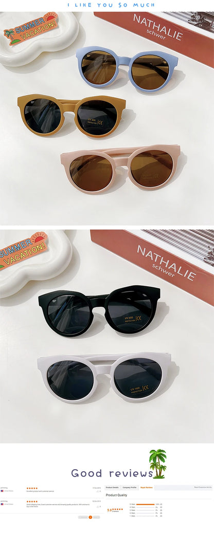 2026 Kids Personality Classic Outdoor Sun Protection Sunglasses Boys Girls Colors Protect Eyes Baby UV400 Sunglasses Children