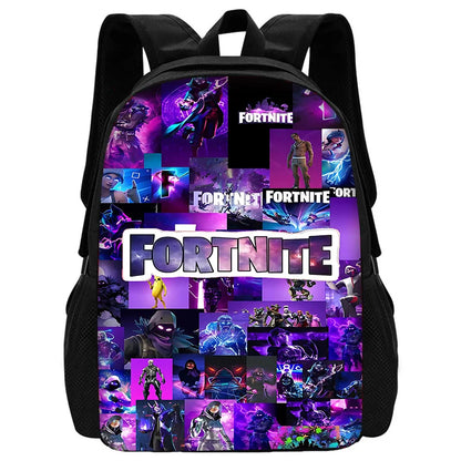 Child School Backpack with Lunch Bags, Pencil Bags, Hot Game Design-F-FortniteS School Bags for Boys Girls Best Gift