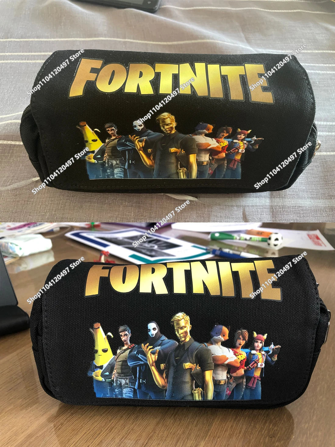 Estojo Escolar Fortnited de Grande Capacidade para Estudantes, Estojo para Lápis Infantil, Bolsa para Canetas, Material Escolar, Bolsa de Papelaria para Rapazes, Presentes Gaming