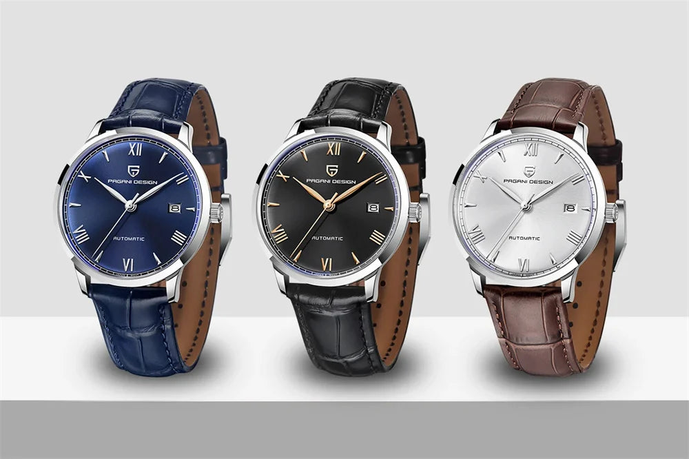 PAGANI DESIGN 40MM Pilot Men Mechanical Watch Luxury Sapphire Glass Automatic Watch 100M Waterproof NH35 Wristwatch For Men