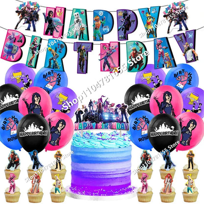 Conjunto de 8 Figuras Fortnite Anime em PVC — Bonecos Trooper Colecionáveis para Fãs, Crianças, Aniversário e Natal