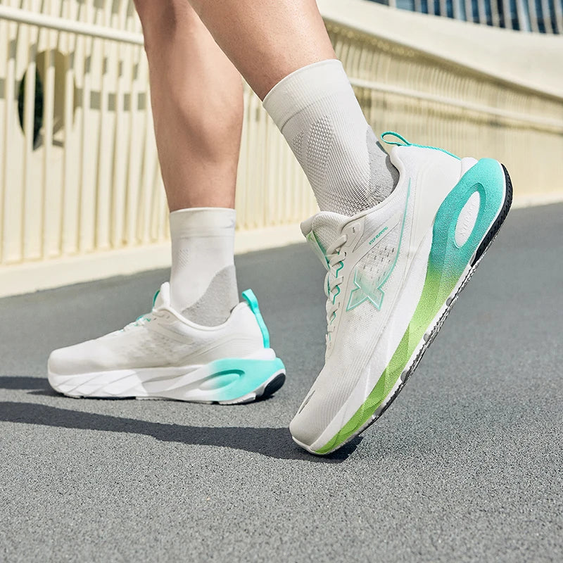 Xtep Lingbu 2.0 Running Shoes Male 2025 Spring ACE Support Feather Foam Sports Shoes Stability Advanced Sneakers 875119110001