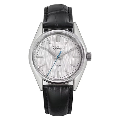 Chameri GS04 Quartz Watch VH31 Sweep Movement Business Watch Sapphire Crystal 100m Waterproof 316L Stainless Steel Vintage Watch