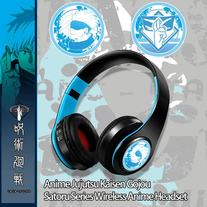 Auriculares anime over-ear Miku Nakano Sanjiu Bluetooth 5.0 – Headset gaming estéreo inalámbrico con graves profundos, micrófono y compatibilidad con tarjeta TF