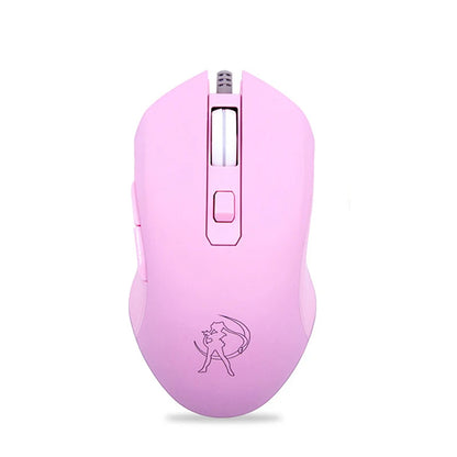 UTHAI DB49 Wired luminous pink mouse 1600 (dpi) computer accessories peripheral cute girl girl gaming mouse