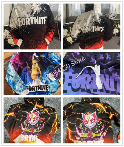Fortnite Men Hoodie Fashion 3D Print Sweatshirt Battle Game Hoodies Boys Girls Hip Hop Hombre Casual Outerwear