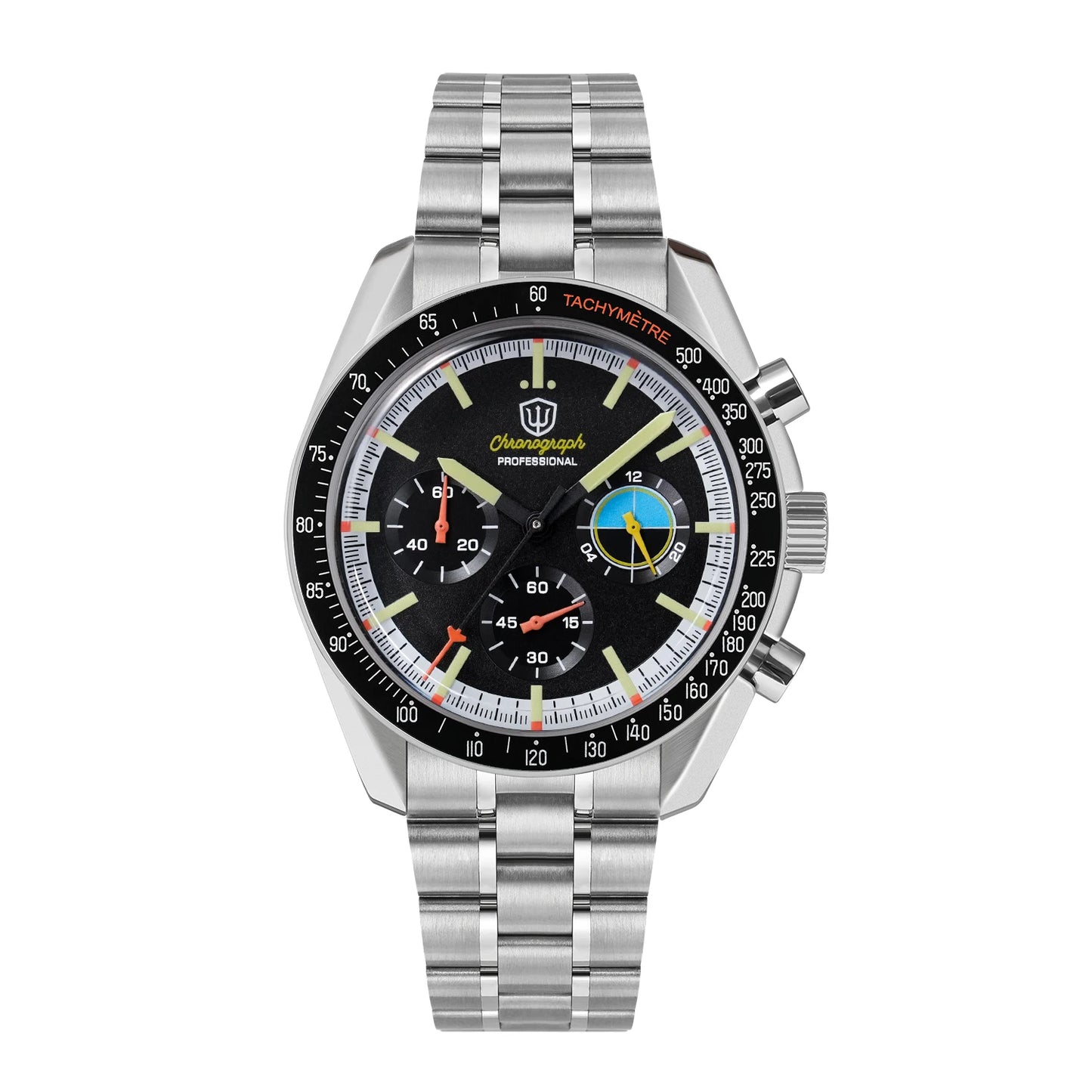 Relógio Masculino Watchdives New Wd1863 Quartz VK63 Chronograph, Safira Abaulada, Impermeável, 39Mm, Aço, Marca Premium, Luxo Business