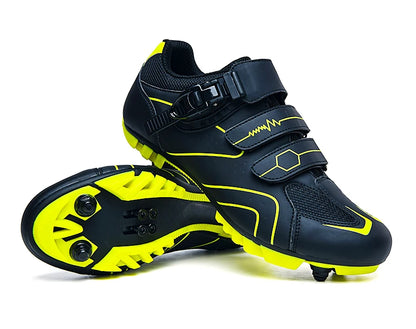 Mountain Bike Shoes Men's Cycling Shoes Quick Ratchet Buckle Compatible with SPD System Pedal for Indoor Outdoor Women MTB Shoes