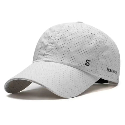 Spring Summer Outdoor Running Cap Unisex Thin Quick Drying Breathable Baseball Cap Soft Top Strapback Golf Cap for Men and Women