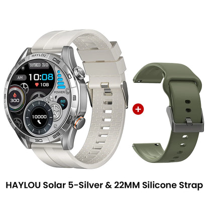 HAYLOU Solar 5 Smart Watch 1.58'' AMOLED Display Smart Watch Voice Calling 24H Health Monitoring 100+ Sport Modes Smartwatch